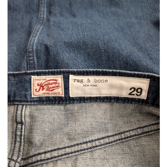 Rag and Bone Kaihara Japanese Denim Maxi Skirt Split Front 29 - Picture 2 of 9